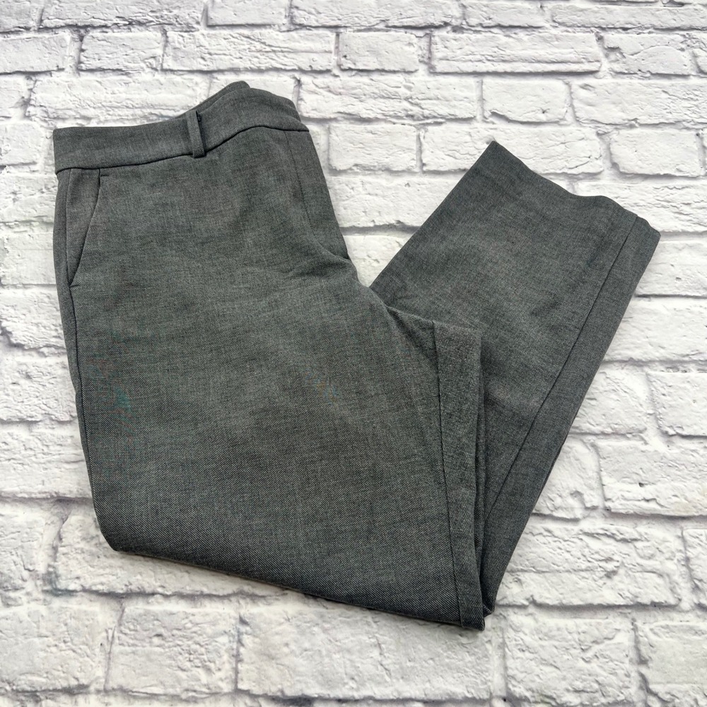 Ann Taylor Factory Womens Gray Dress Pants Size 16 Business Casual Career Ankle